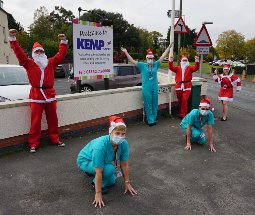 Blisstech Solutions, - Wyre Business Consultants & KEMP nurses in Santa outfits